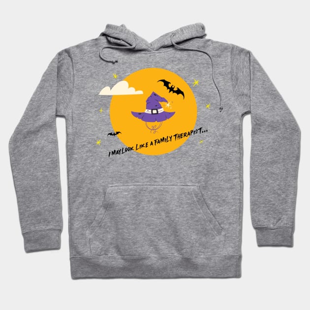 I may look like a family therapist... Hoodie by inessencedk